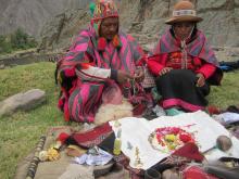 ANDRES & ASUNTA PACCO’S (SHAMANS) FROM QUERO COMMUNITY IN A RITUAL AND CEREMOMNY OF OFFERING TO PACHAMAMA – MOTHER EARTH